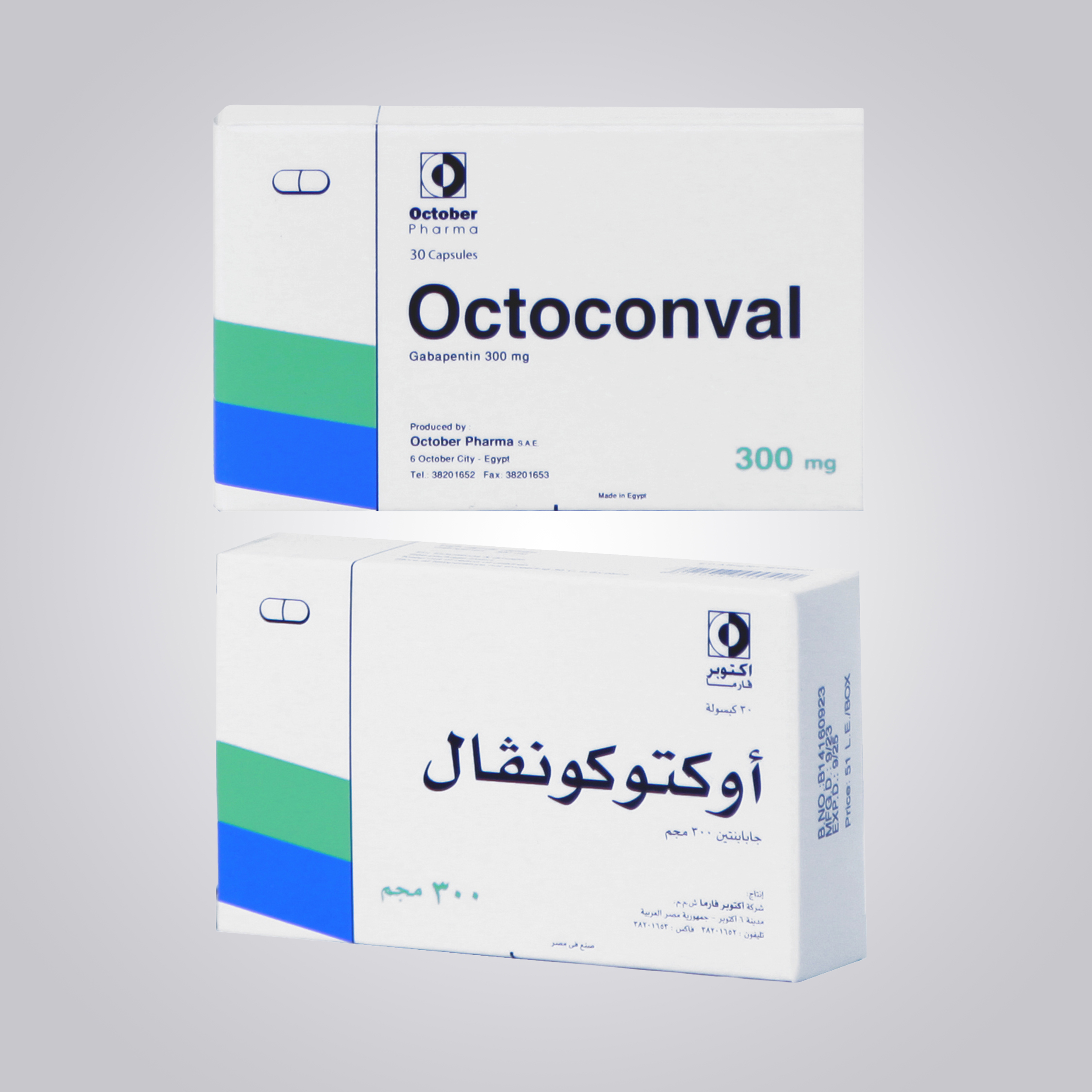 Octoconval 300 mg capsules